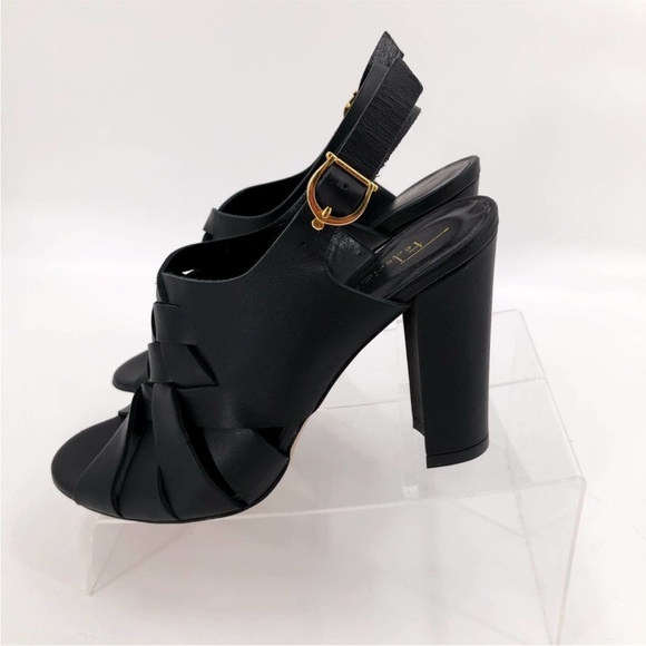 Federica Stella Sandals Italy Leather Sling Size EU 38 NEW - Picture 9 of 12